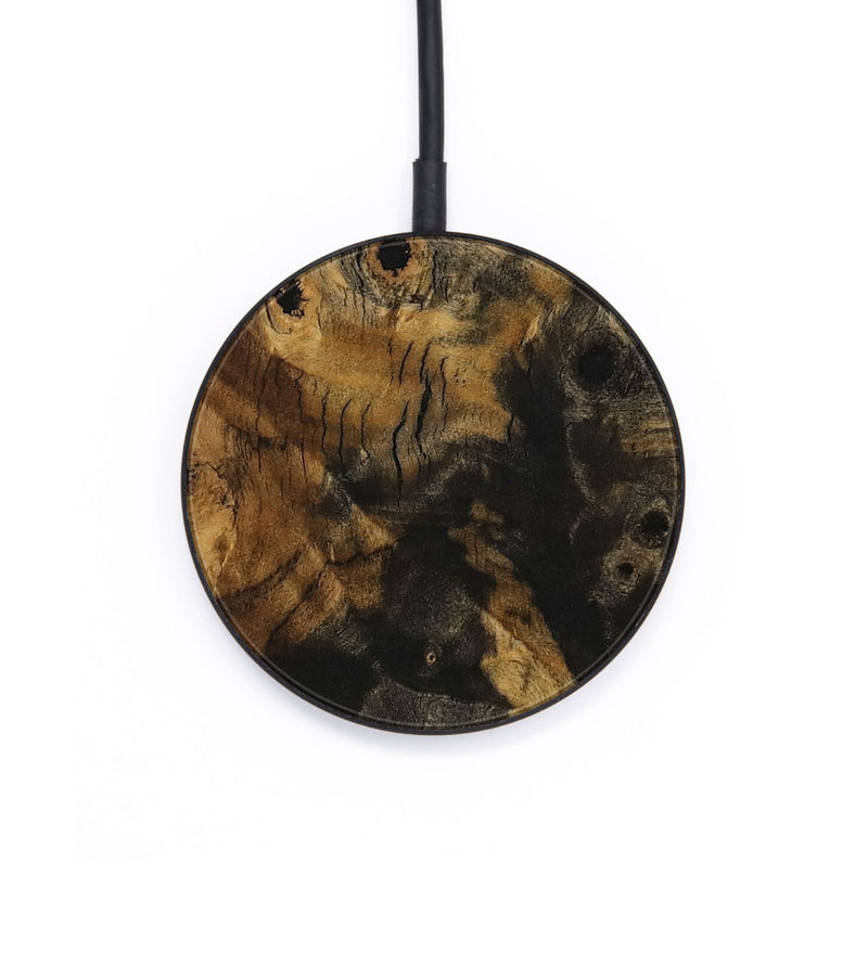 Circle Wood Wireless Charger - Lelah (Pure Black, 729819)