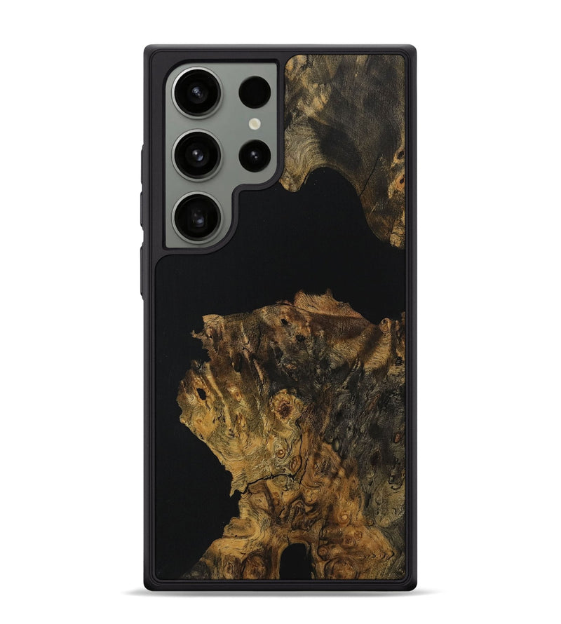 Galaxy S24 Ultra Wood Phone Case - Marie (Pure Black, 729827)