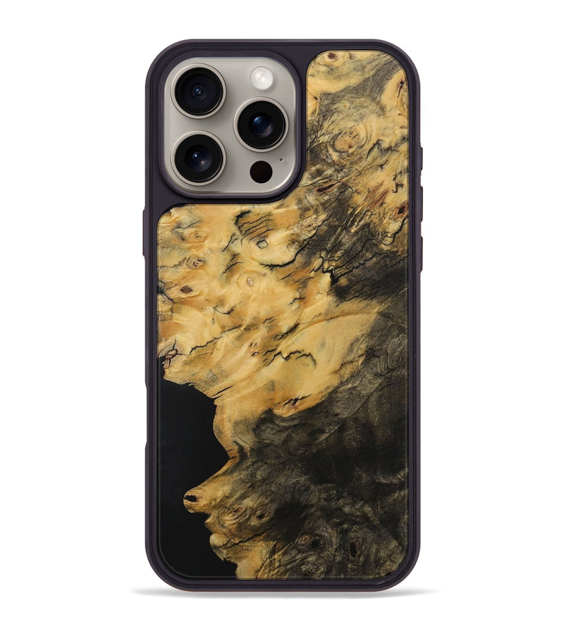 iPhone 16 Pro Max Wood Phone Case - Latifah (Wood Burl, 729853)