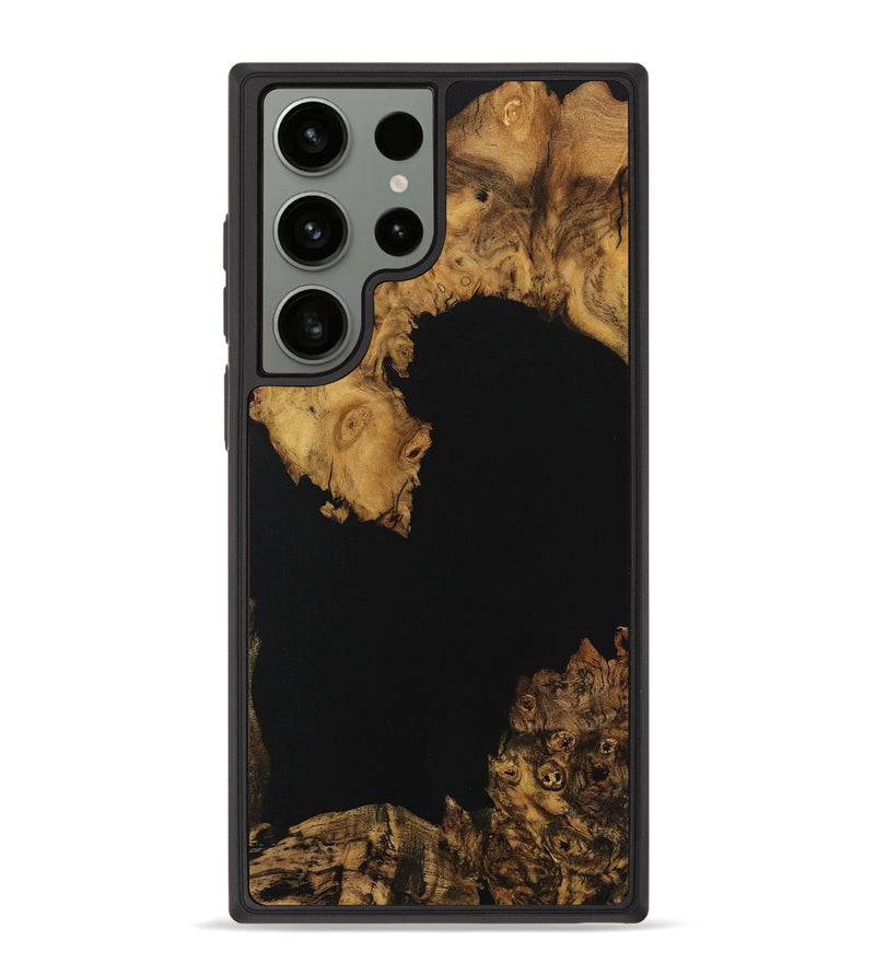 Galaxy S23 Ultra Wood Phone Case - Reva (Pure Black, 729855)
