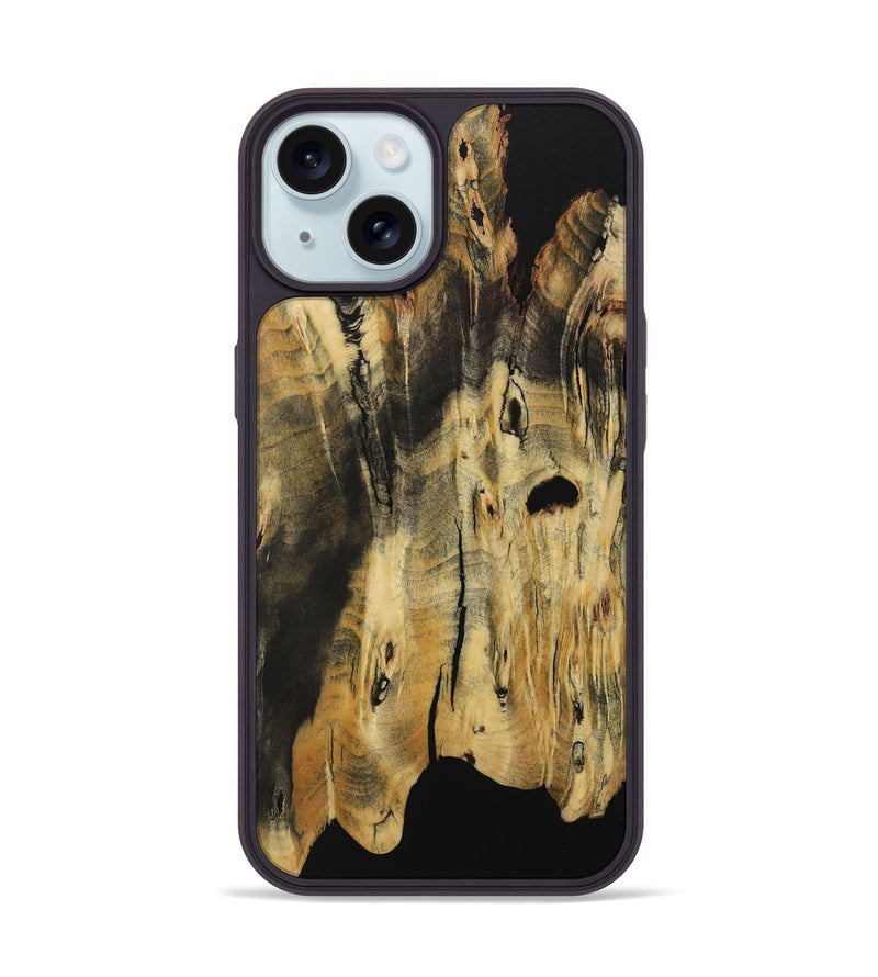iPhone 15 Wood Phone Case - Alix (Wood Burl, 729875)
