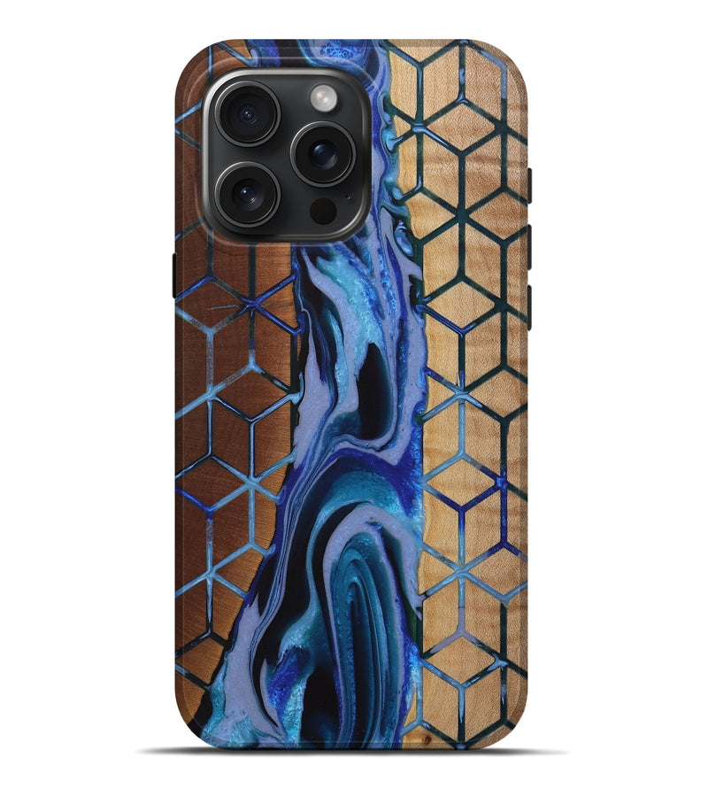 iPhone 16 Pro Max Wood Live Edge Phone Case - Abari (Pattern, 729918)
