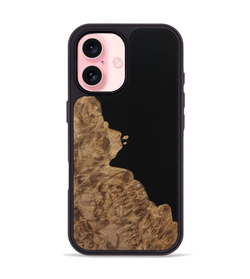iPhone 16 Wood Phone Case - Carmen (Pure Black, 729944)