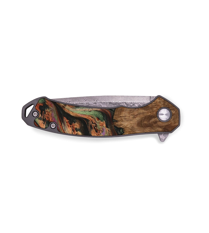 EDC Wood Pocket Knife - Tanisha (Green, 730039)