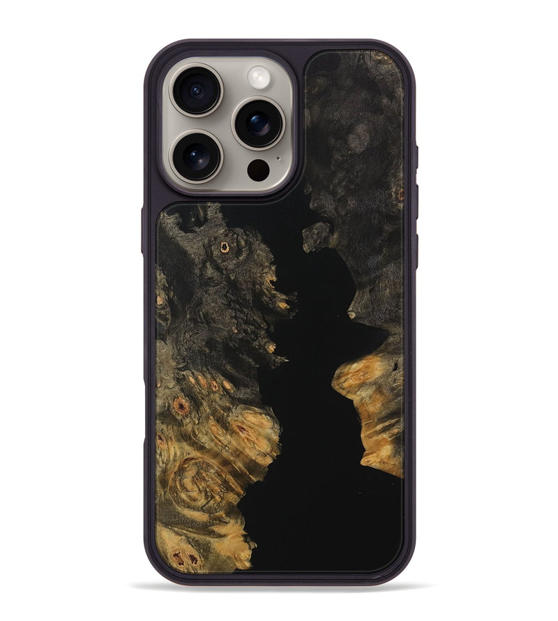 iPhone 16 Pro Max Wood Phone Case - Smith (Pure Black, 730084)