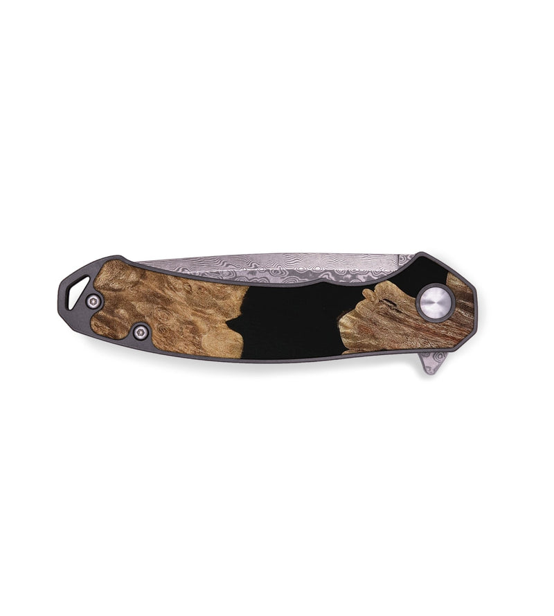 EDC Wood Pocket Knife - Adriena (Pure Black, 730090)