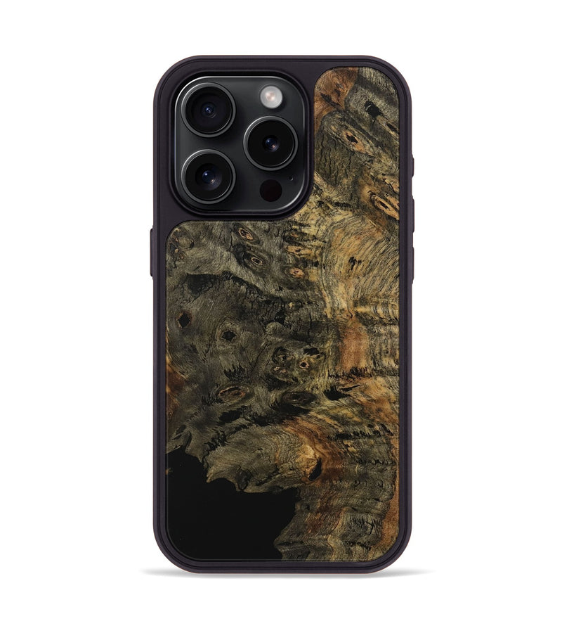 iPhone 15 Pro Wood Phone Case - Lisa (Wood Burl, 730094)