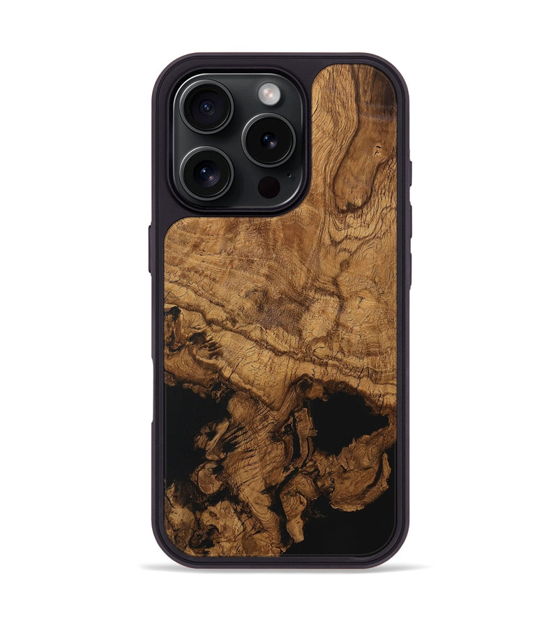 iPhone 16 Pro Wood Phone Case - Cordey (Wood Burl, 730163)
