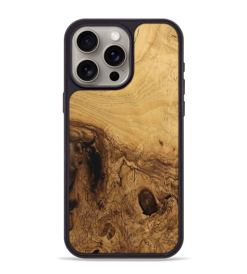 iPhone 15 Pro Max Wood Phone Case - Greer (Wood Burl, 730167)