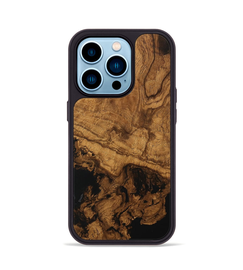 iPhone 14 Pro Wood Phone Case - Lillis (Wood Burl, 730168)