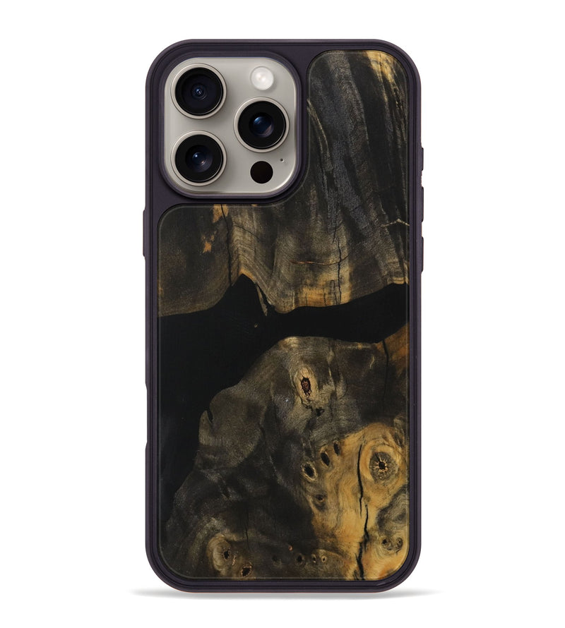 iPhone 16 Pro Max Wood Phone Case - Connor (Pure Black, 730182)