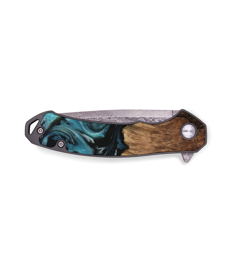 EDC Wood Pocket Knife - Kaylil (Blue, 730239)