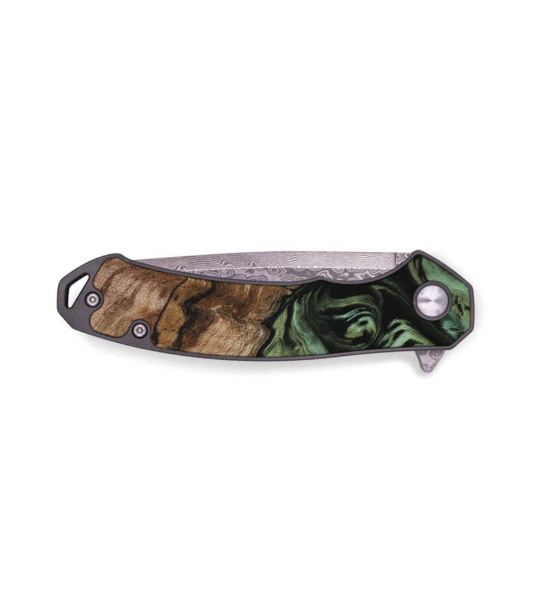 EDC Wood Pocket Knife - Waldo (Green, 730269)