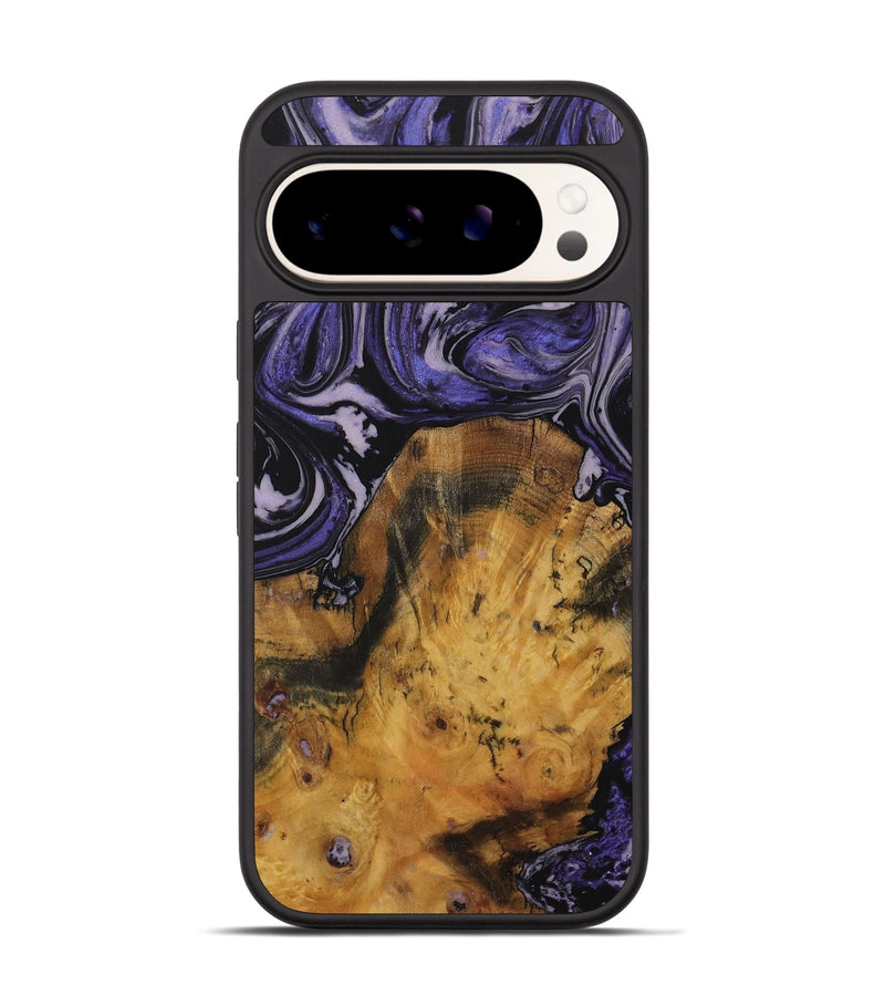 Pixel 9 Wood Phone Case - Hazelle (Purple, 730287)