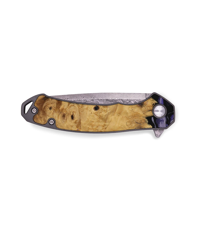 EDC Wood Pocket Knife - Alverda (Purple, 730288)