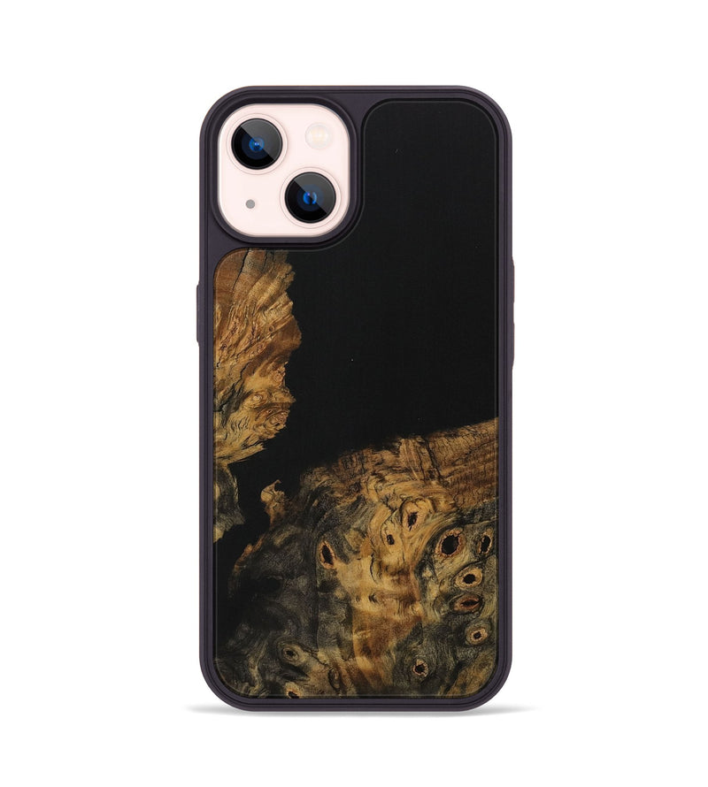 iPhone 14 Wood Phone Case - Imanol (Pure Black, 730304)