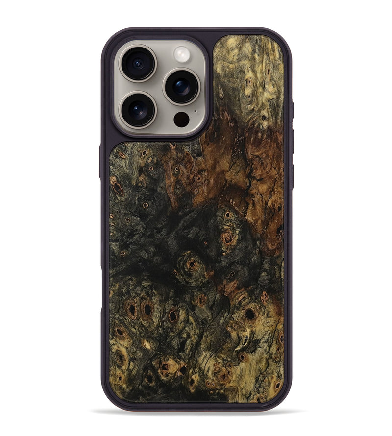 iPhone 16 Pro Max Wood Phone Case - Atsuo (Wood Burl, 730319)