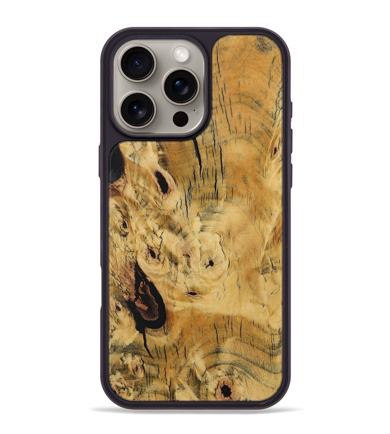 iPhone 16 Pro Max Wood Phone Case - Malorie (Wood Burl, 730321)
