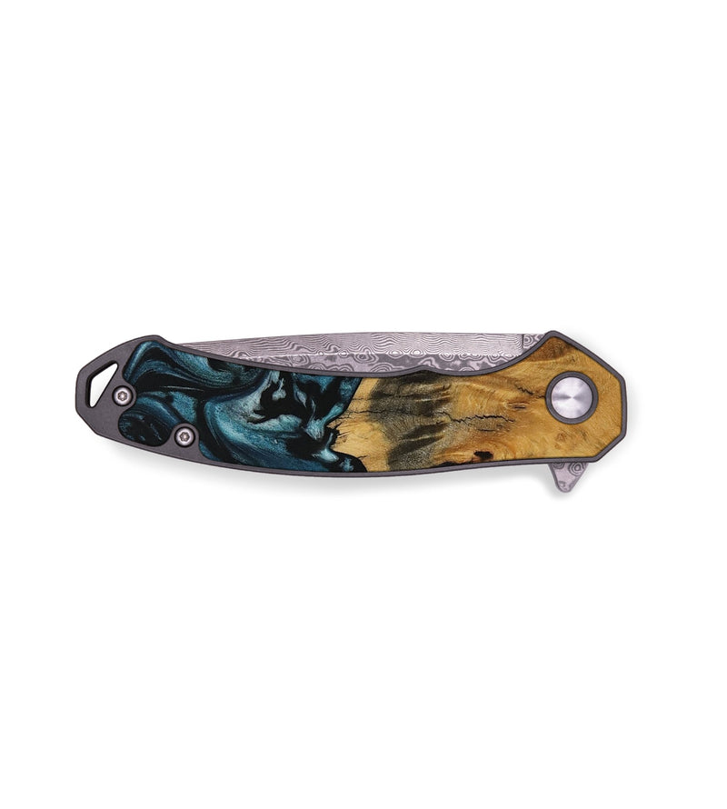 EDC Wood Pocket Knife - Brianda (Blue, 730322)