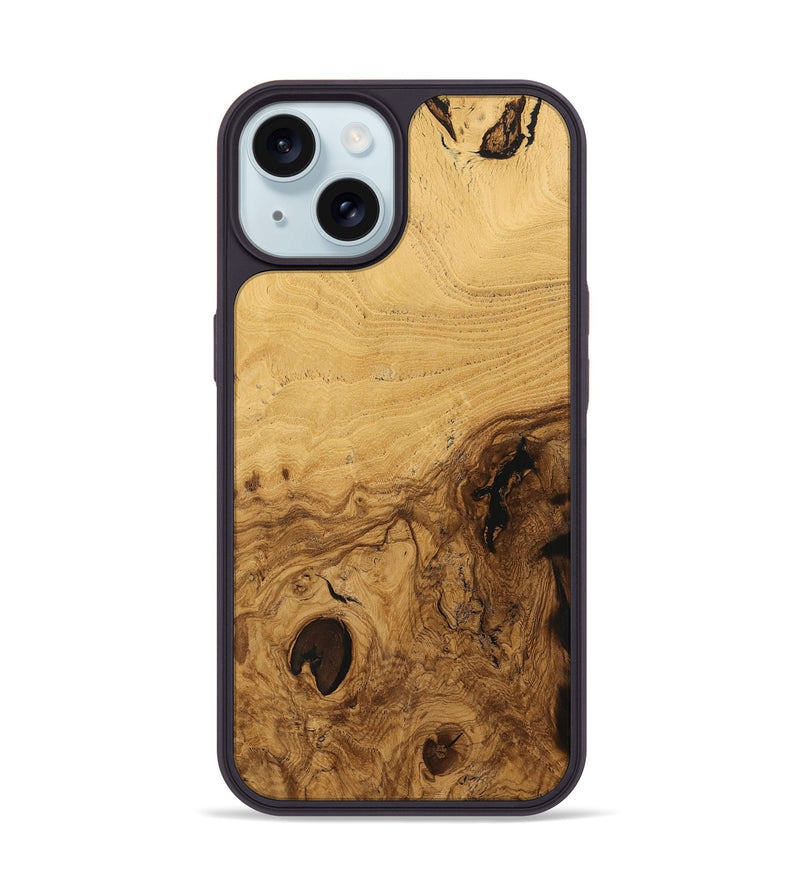 iPhone 15 Wood Phone Case - Arnis (Wood Burl, 730325)