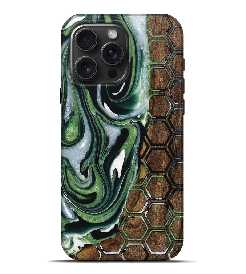 iPhone 16 Pro Max Wood Live Edge Phone Case - Daisha (Pattern, 730334)