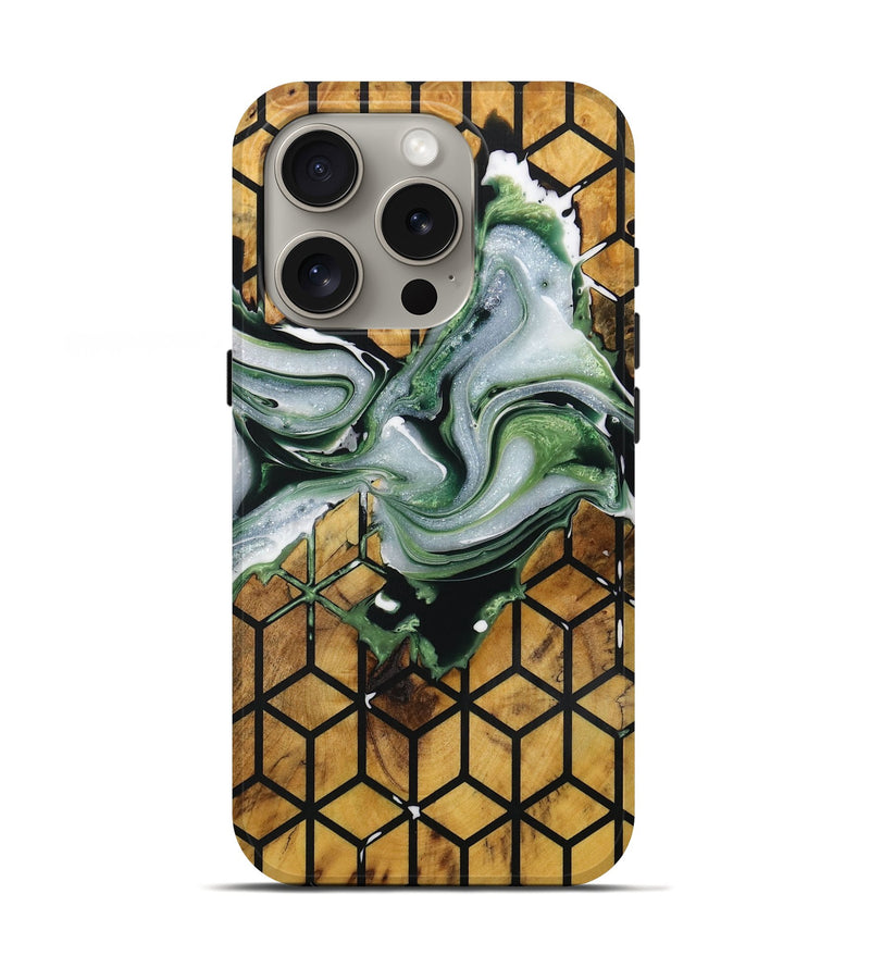 iPhone 16 Pro Wood Live Edge Phone Case - Selma (Pattern, 730336)