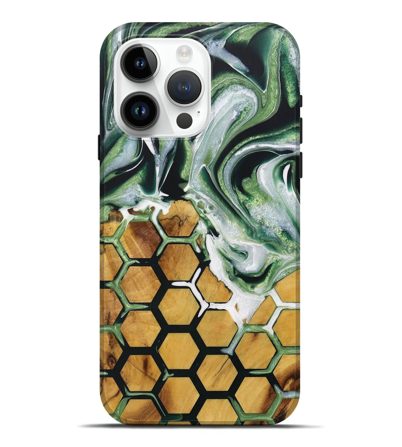 iPhone 15 Pro Max Wood Live Edge Phone Case - Yussuf (Pattern, 730341)