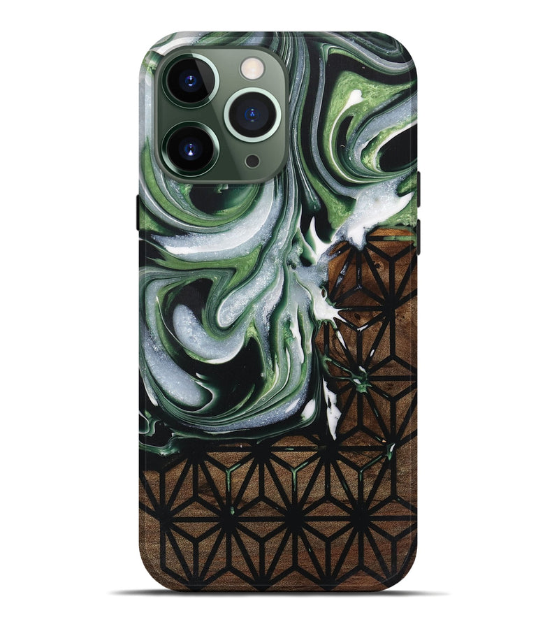 iPhone 13 Pro Max Wood Live Edge Phone Case - Emelda (Pattern, 730346)