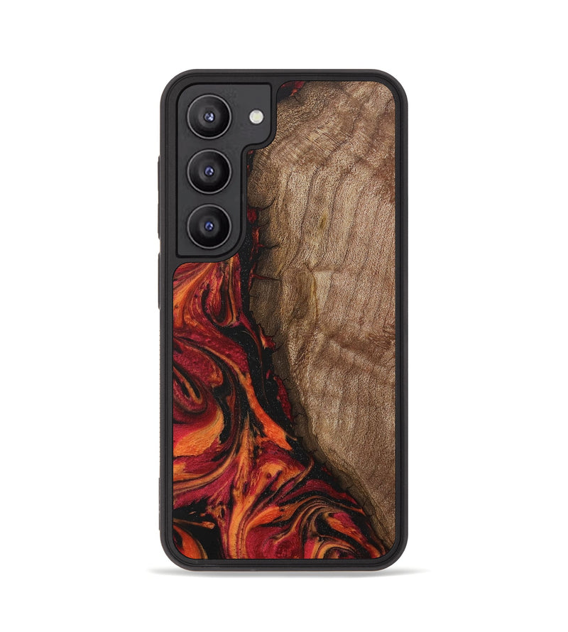 Galaxy S23 Wood Phone Case - Fount (Red, 730386)