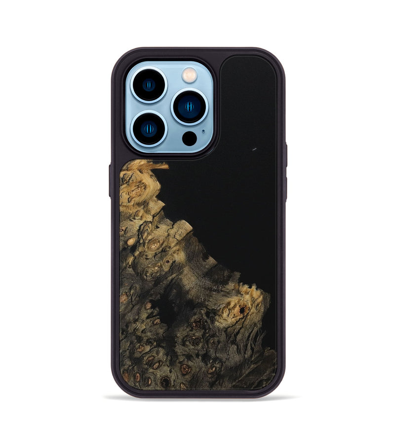 iPhone 14 Pro Wood Phone Case - Oona (Pure Black, 730471)
