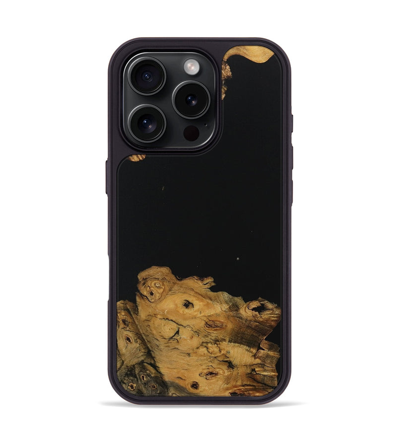 iPhone 16 Pro Wood Phone Case - Tyrique (Pure Black, 730548)