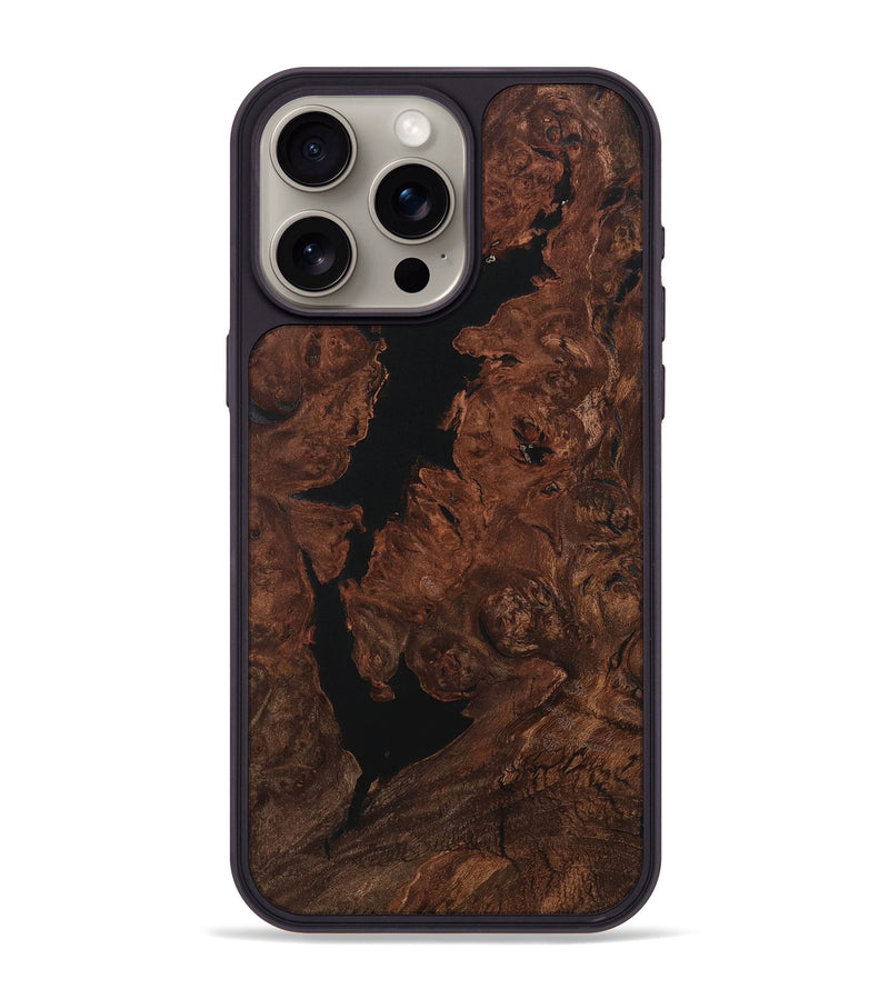 iPhone 15 Pro Max Wood Phone Case - Daron (Wood Burl, 730579)