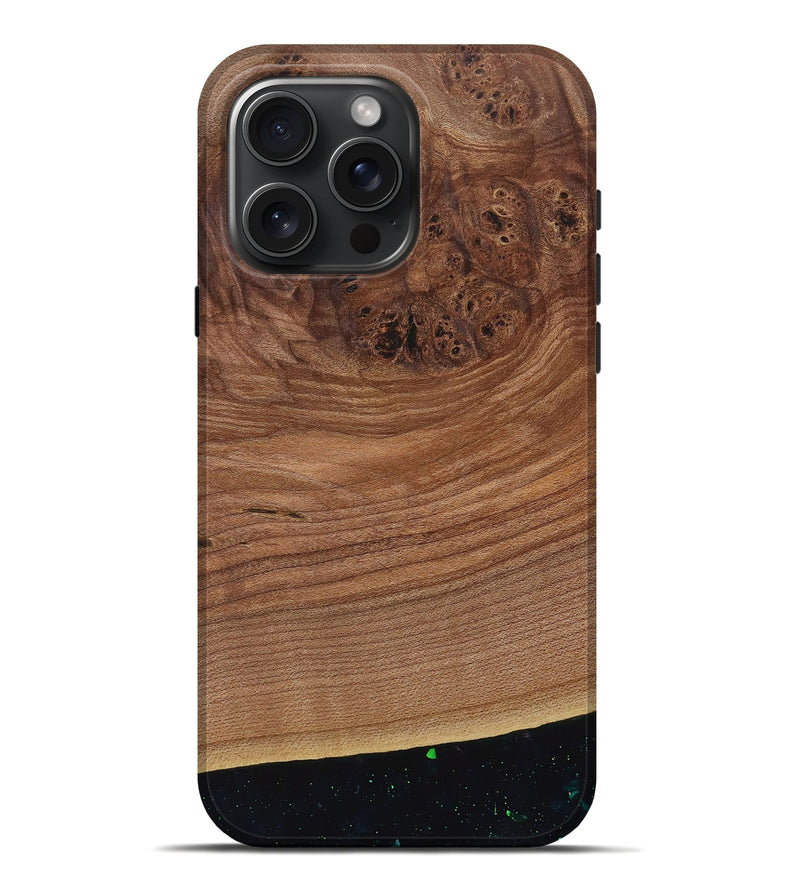 iPhone 16 Pro Max Wood Live Edge Phone Case - Jerrine (Wood Burl, 730604)