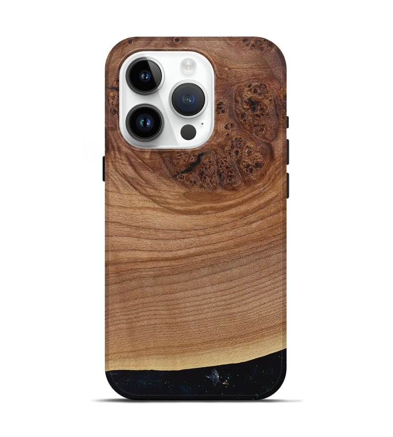 iPhone 15 Pro Wood Live Edge Phone Case - Madalyn (Wood Burl, 730610)