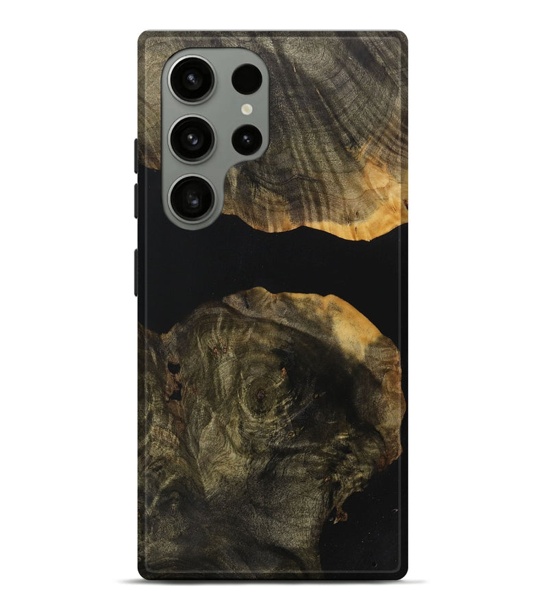 Galaxy S23 Ultra Wood Live Edge Phone Case - Autry (Pure Black, 730617)
