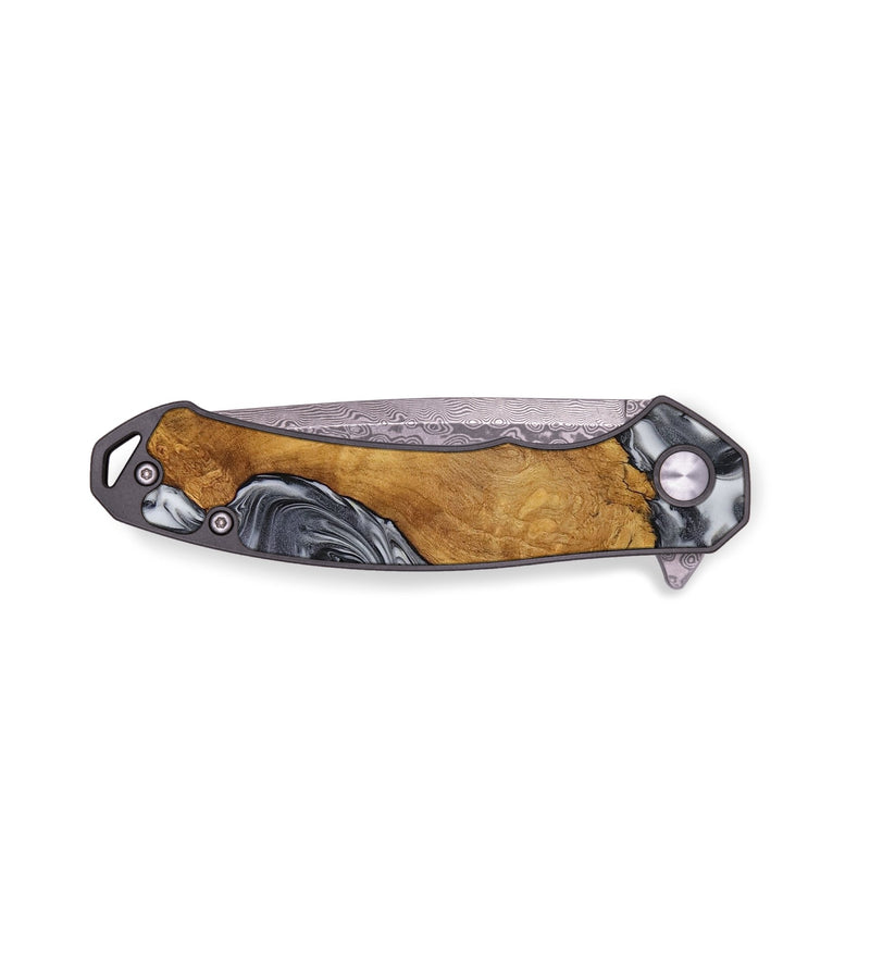 EDC Wood Pocket Knife - Victor (Black & White, 730652)