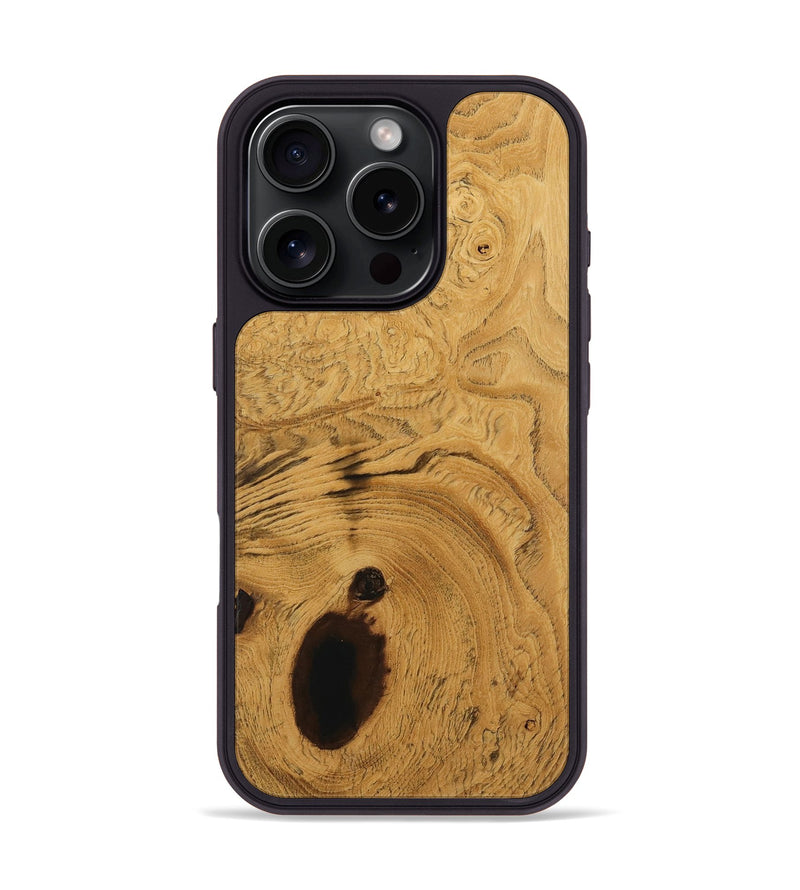 iPhone 16 Pro Wood Phone Case - Sing (Wood Burl, 730722)