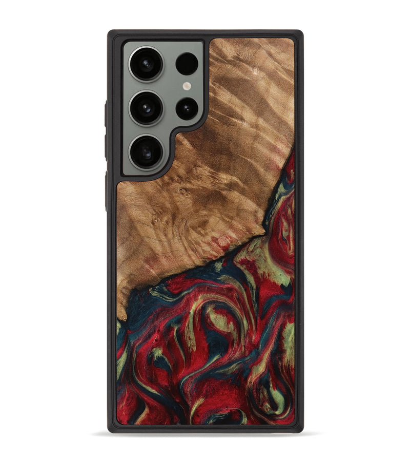 Galaxy S23 Ultra Wood Phone Case - Alesia (Red, 730734)