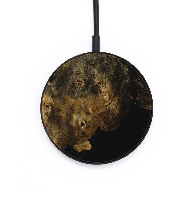 Circle Wood Wireless Charger - Randa (Pure Black, 730774)