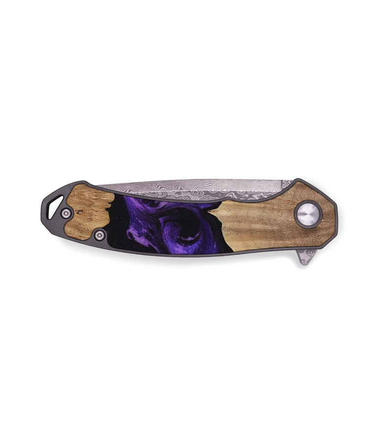 EDC Wood Pocket Knife - Saleem (Purple, 730784)