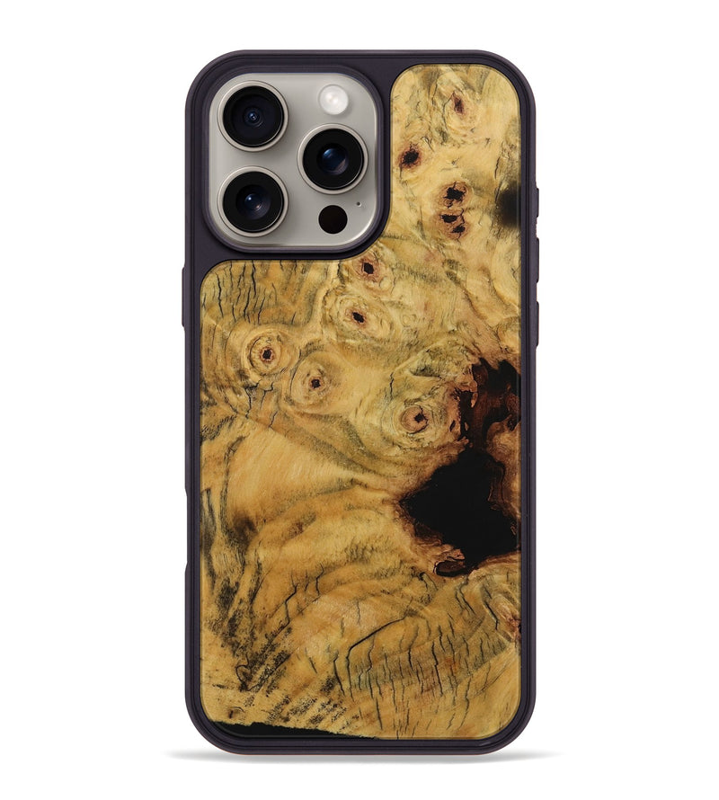 iPhone 16 Pro Max Wood Phone Case - Carline (Wood Burl, 730817)