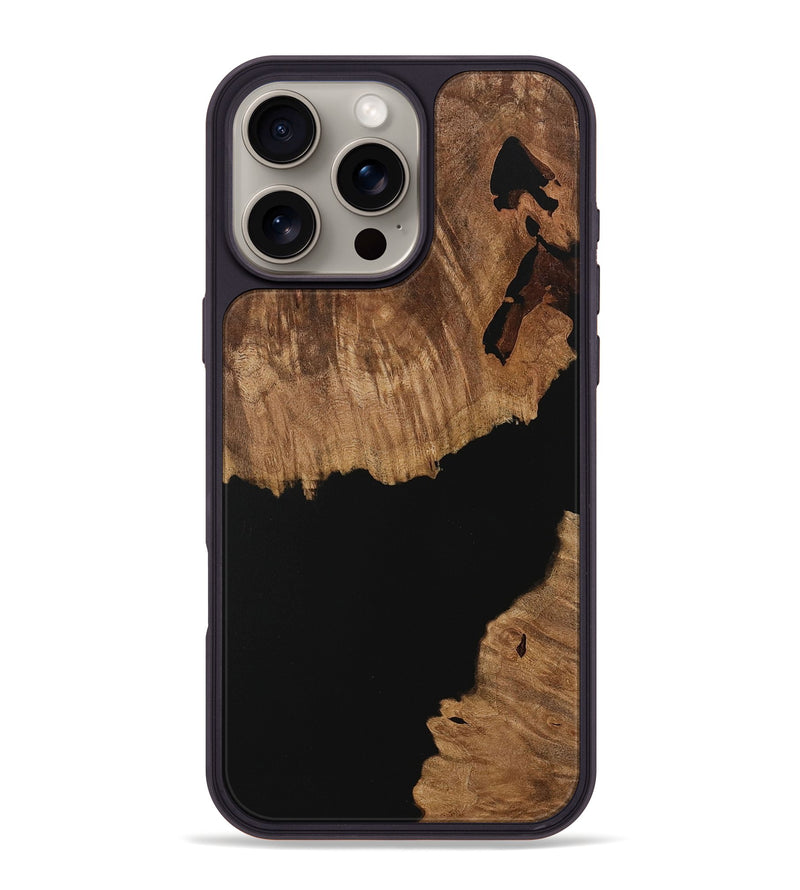 iPhone 16 Pro Max Wood Phone Case - Montana (Pure Black, 730857)