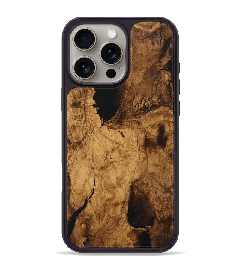 iPhone 16 Pro Max Wood Phone Case - Ofella (Wood Burl, 730867)