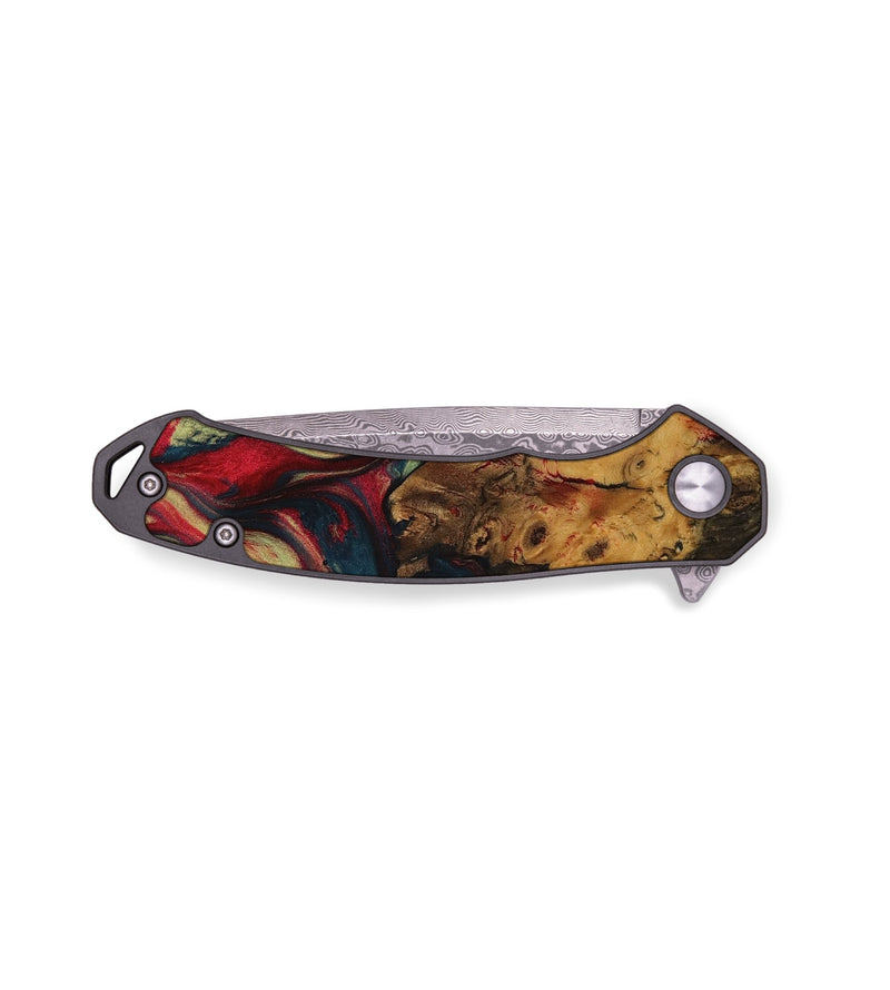 EDC Wood Pocket Knife - Ellie (Red, 730906)