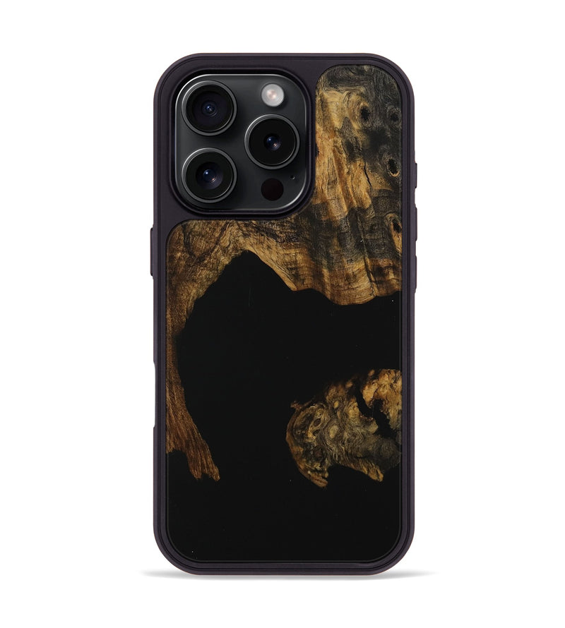 iPhone 16 Pro Wood Phone Case - Drago (Pure Black, 730914)