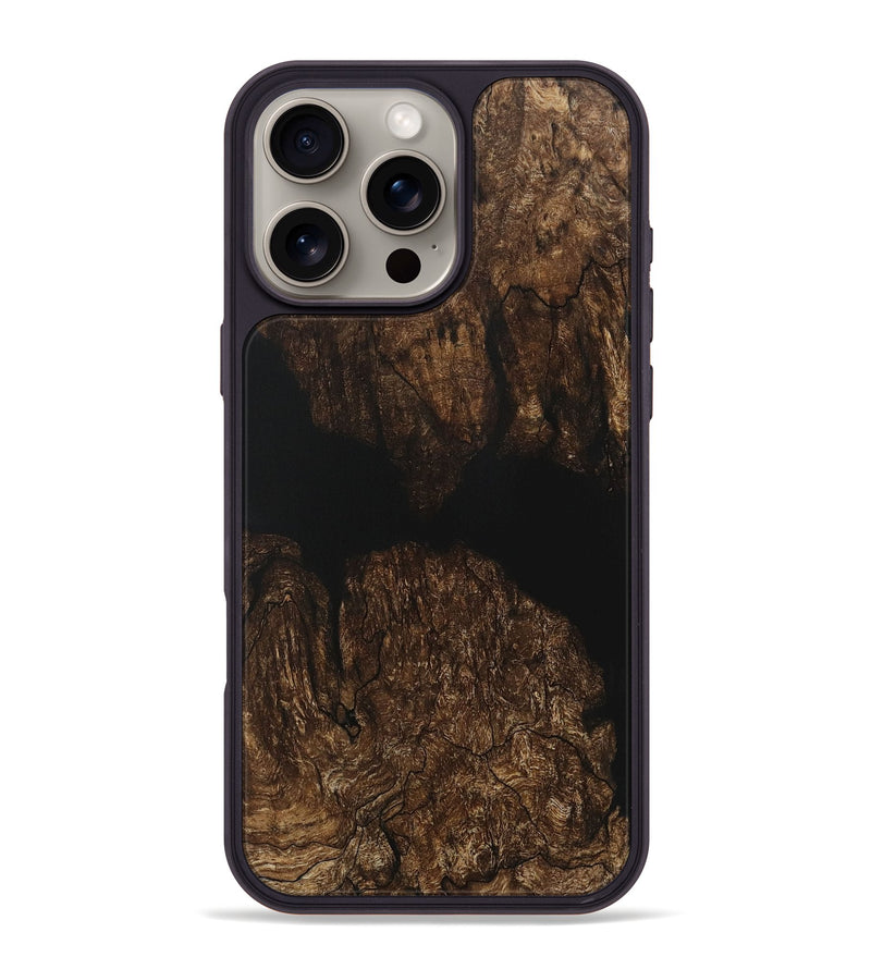 iPhone 16 Pro Max Wood Phone Case - Sanjeet (Pure Black, 730950)