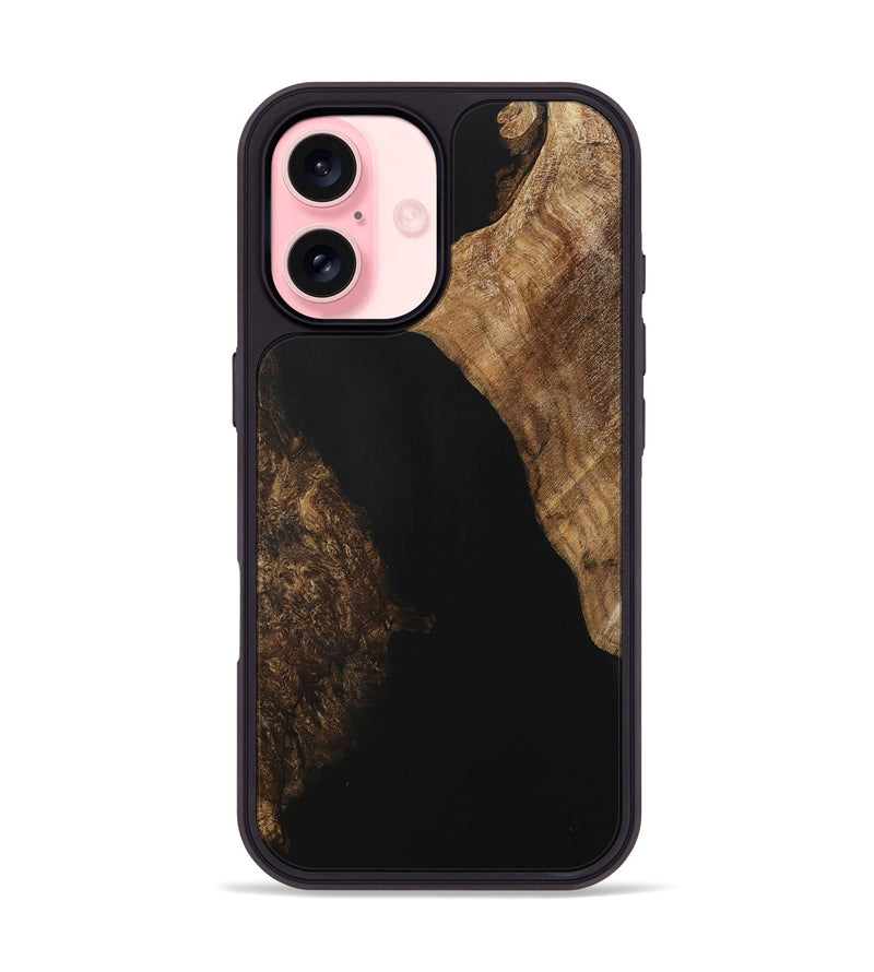 iPhone 16 Wood Phone Case - Margalo (Pure Black, 730966)
