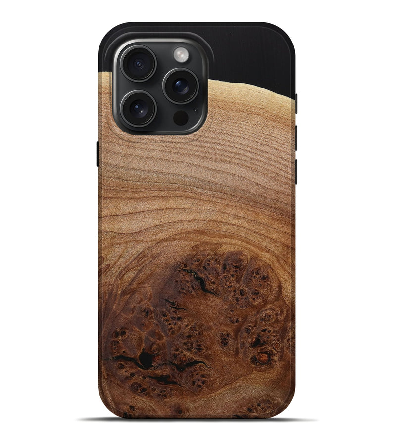 iPhone 16 Pro Max Wood Live Edge Phone Case - Cedrick (Wood Burl, 731006)