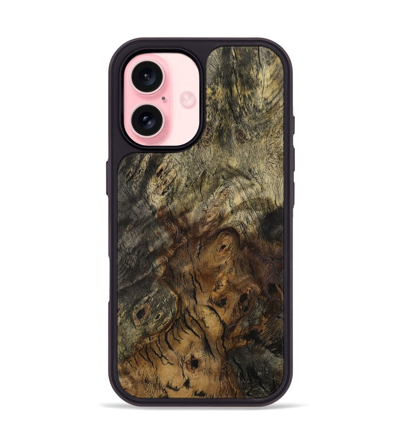 iPhone 16 Wood Phone Case - Moshe (Wood Burl, 731045)