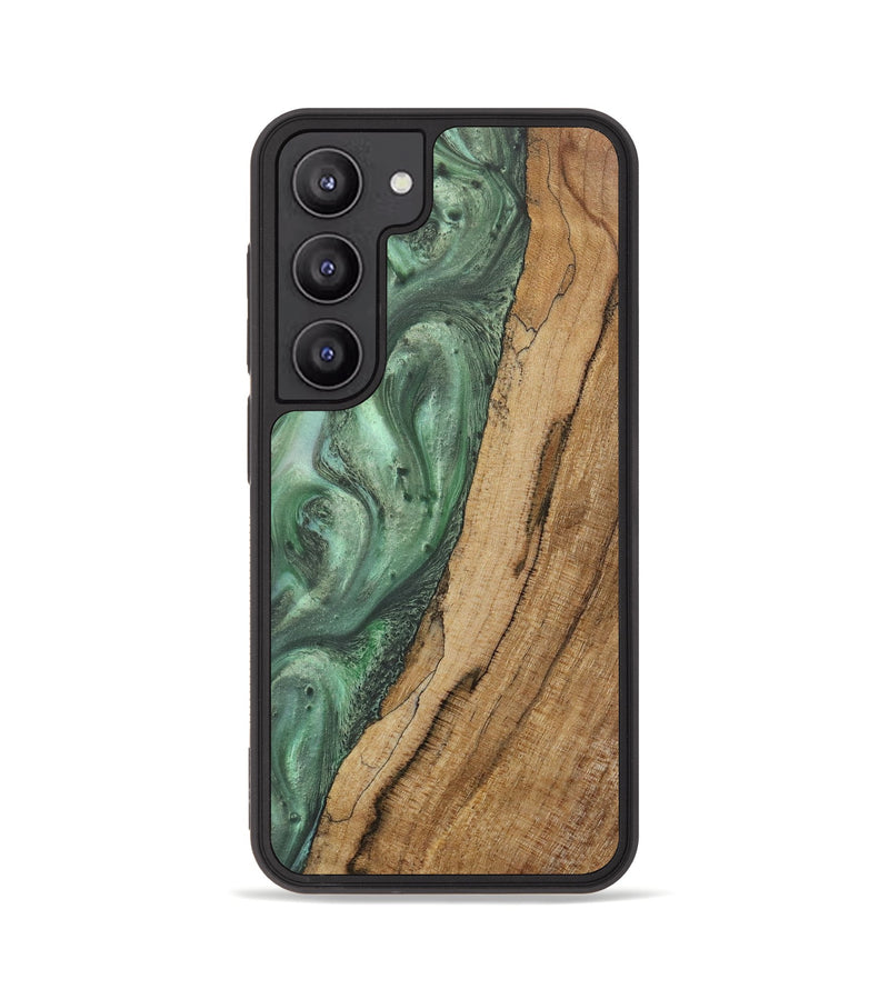 Galaxy S23 Wood Phone Case - Amrish (Green, 731114)